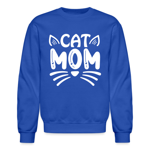 6001 4/4S Cat Mom SWEATSHIRT - royal blue