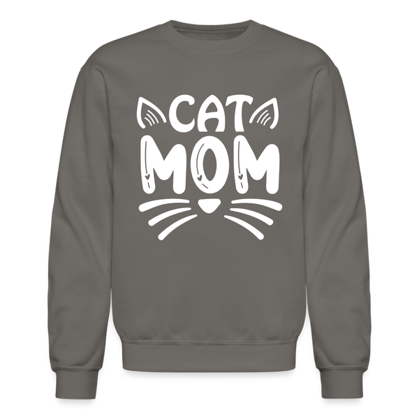 6001 4/4S Cat Mom SWEATSHIRT - asphalt gray