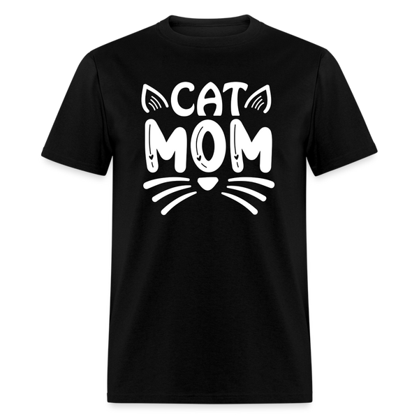 6001 1/4S Cat Mom TSHIRT - black