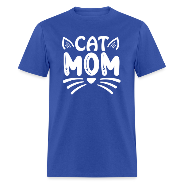 6001 1/4S Cat Mom TSHIRT - royal blue