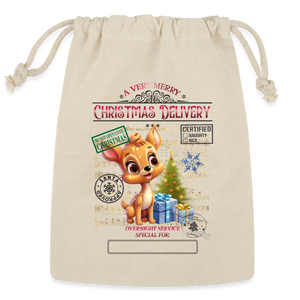 5007 Reindeer SANTA SACK - Natural