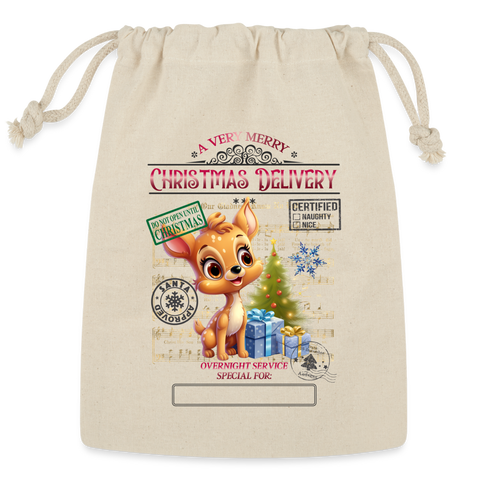 5007 Reindeer SANTA SACK - Natural