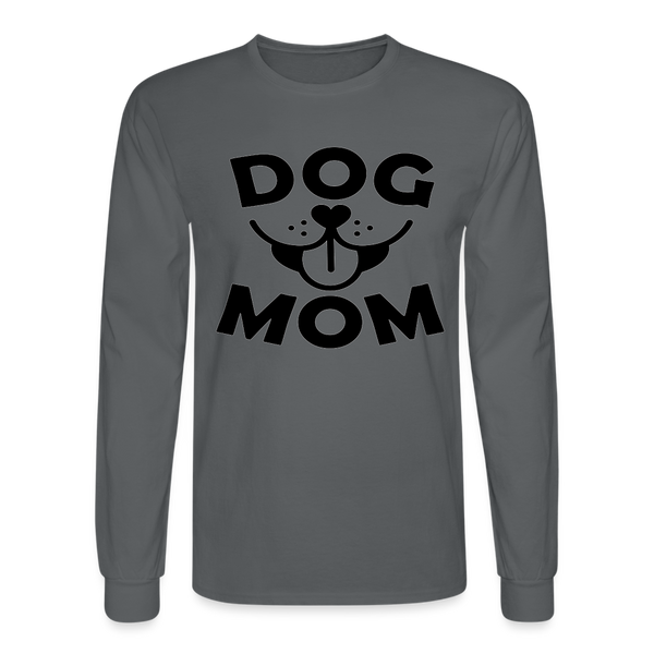 6766 4/4S Dog Face Mom in Black TSHIRT - charcoal