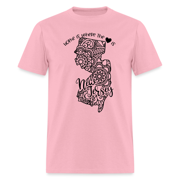 1183 1/4S Home Is New Jersey TSHIRT - pink