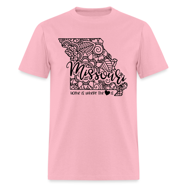 1178 1/4S Home Is Missouri TSHIRT - pink