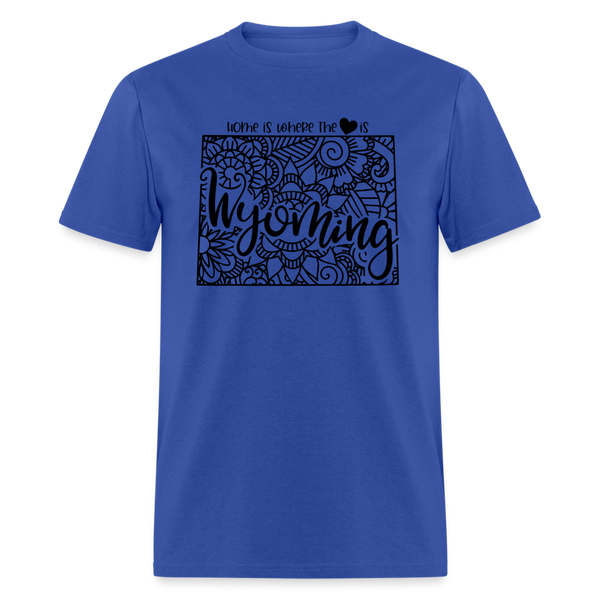 1260 1/4S Home Is Wyoming TSHIRT - royal blue