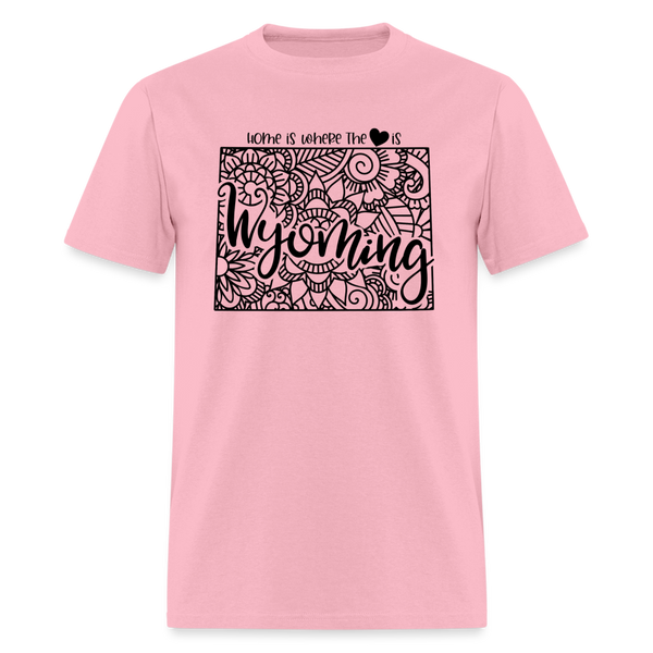 1260 1/4S Home Is Wyoming TSHIRT - pink