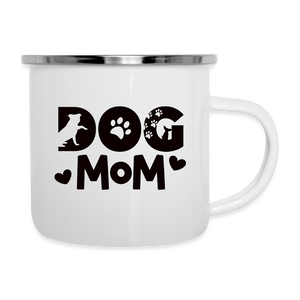 6797 Dog Mom in Black CAMPER MUG - white