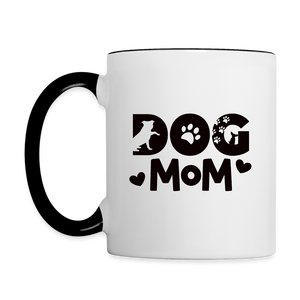 6797 Dog Mom in Black MUG - white/black