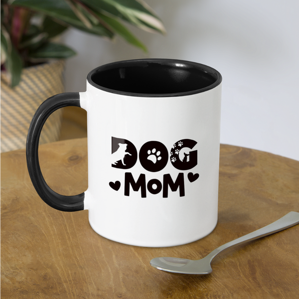 6797 Dog Mom in Black MUG - white/black