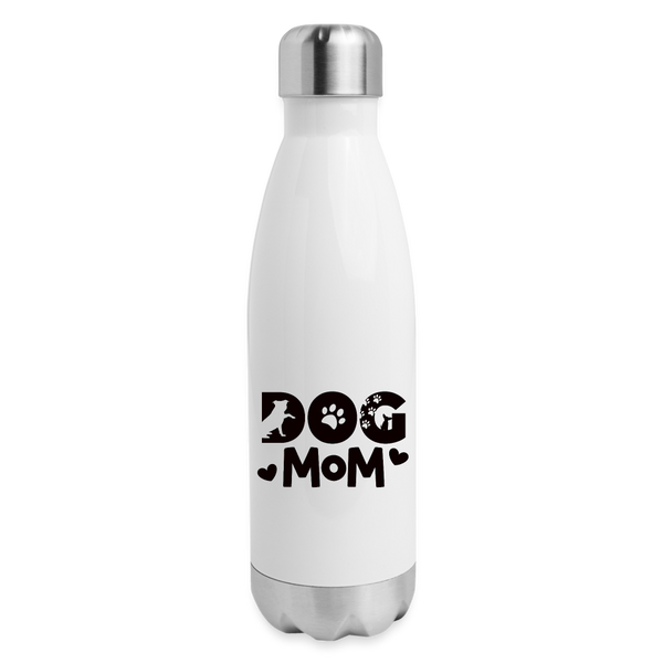 6797 Dog Mom in Black 17oz INSULATED WATER BOTTLE - white