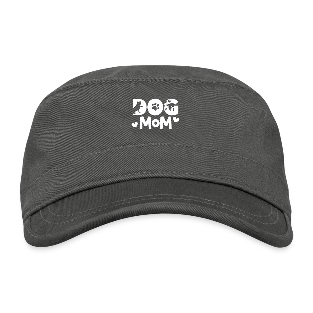 6797 Dog Mom ORGANIC CADET CAP - charcoal