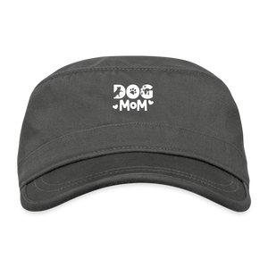 6797 Dog Mom ORGANIC CADET CAP - charcoal