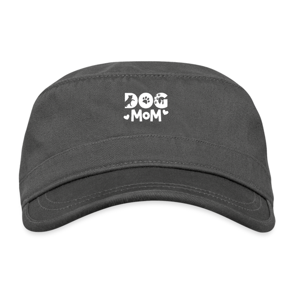 6797 Dog Mom ORGANIC CADET CAP - charcoal