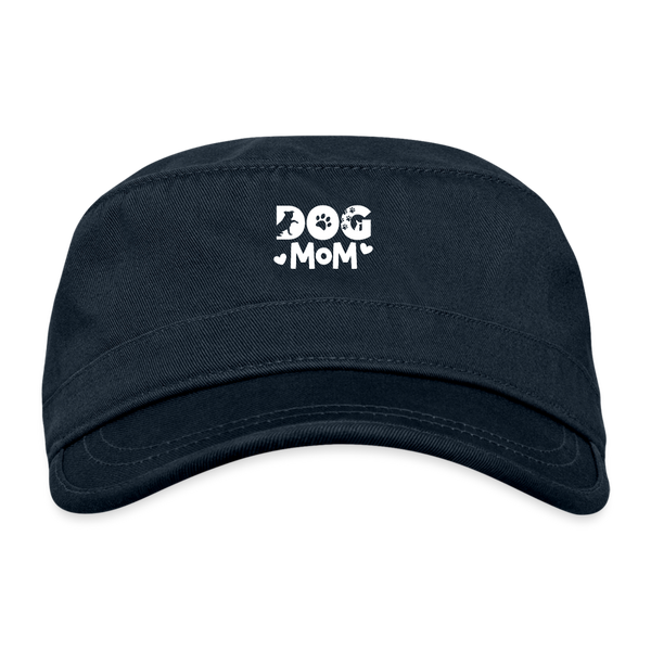6797 Dog Mom ORGANIC CADET CAP - navy