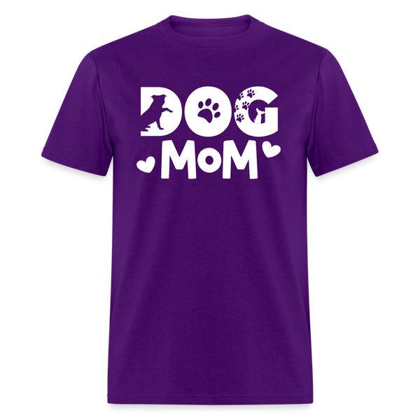 6797 1/4S Dog Mom TSHIRT - purple