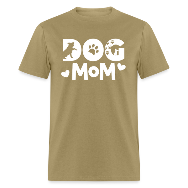 6797 1/4S Dog Mom TSHIRT - khaki