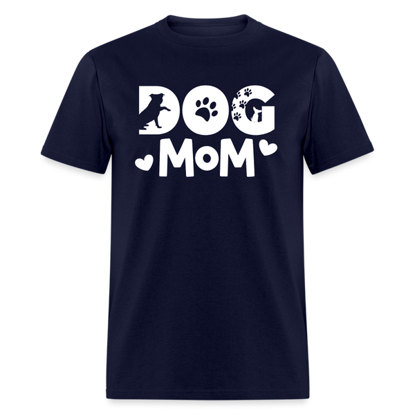 6797 1/4S Dog Mom TSHIRT - navy