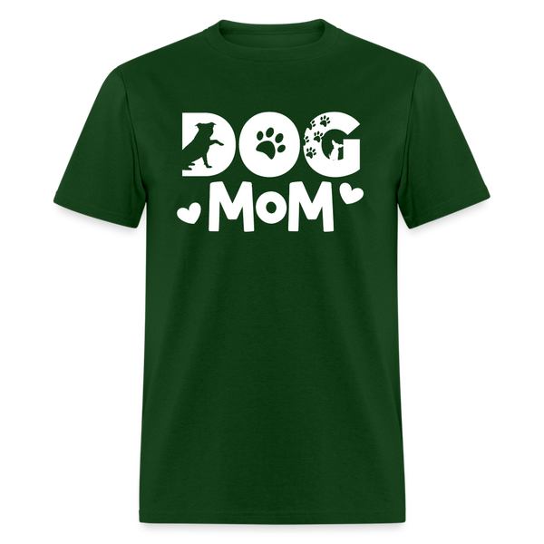 6797 1/4S Dog Mom TSHIRT - forest green