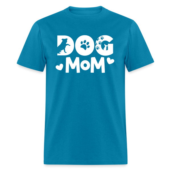 6797 1/4S Dog Mom TSHIRT - turquoise