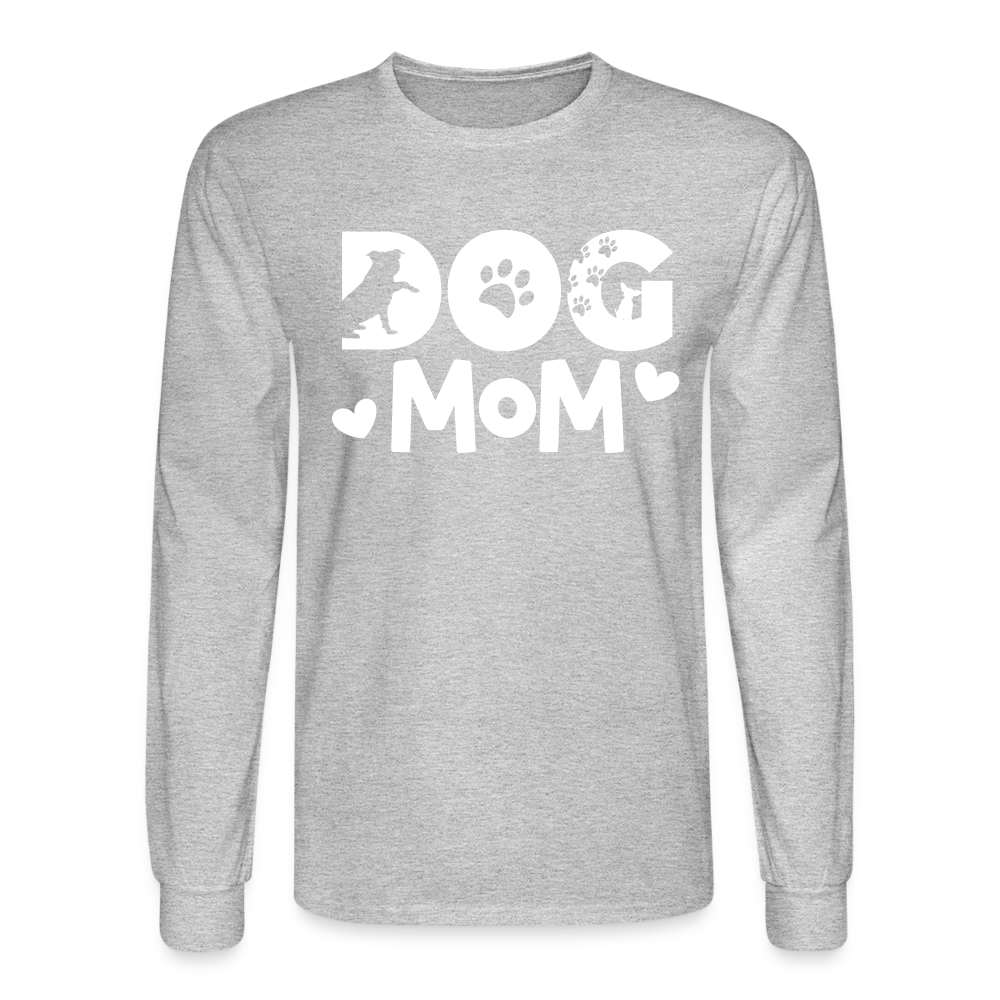 6797 4/4S Dog Mom TSHIRT - heather gray