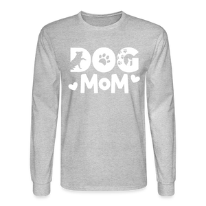 6797 4/4S Dog Mom TSHIRT - heather gray