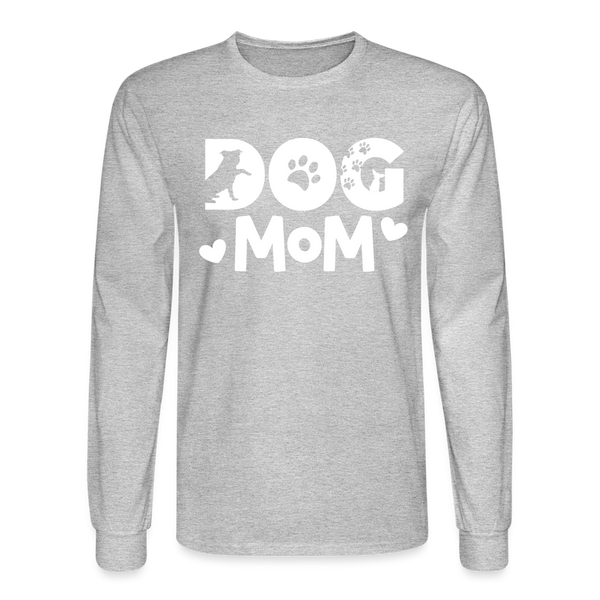 6797 4/4S Dog Mom TSHIRT - heather gray