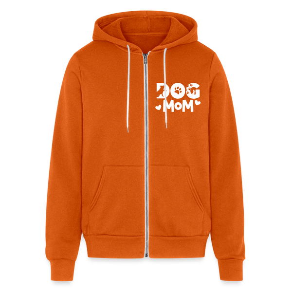 6797 Dog Mom on Front UNISEX ZIP HOODIE - autumn