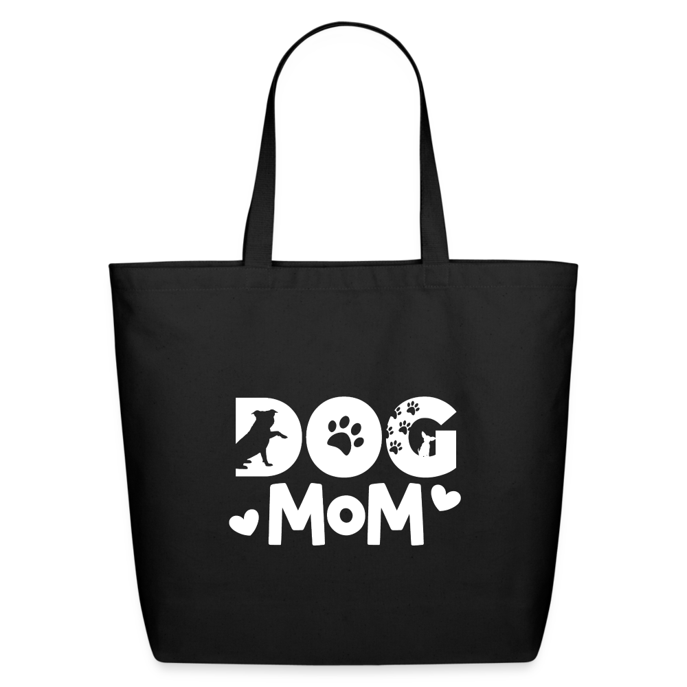 6797 Dog Mom ECO-FRIENDLY COTTON TOTE - black