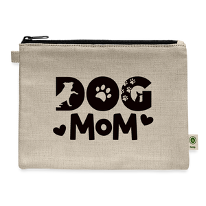 6797 Dog Mom CARRY ALL POUCH - natural