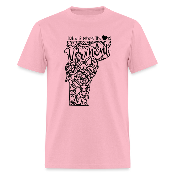 1239 1/4S Home Is Vermont TSHIRT - pink