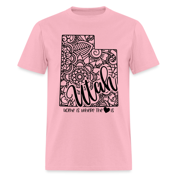 1238 1/4S Home Is Utah TSHIRT - pink