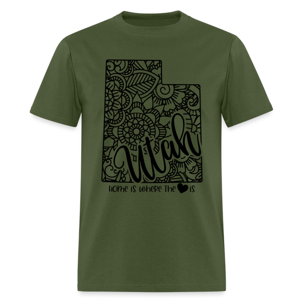 1238 1/4S Home Is Utah TSHIRT - military green