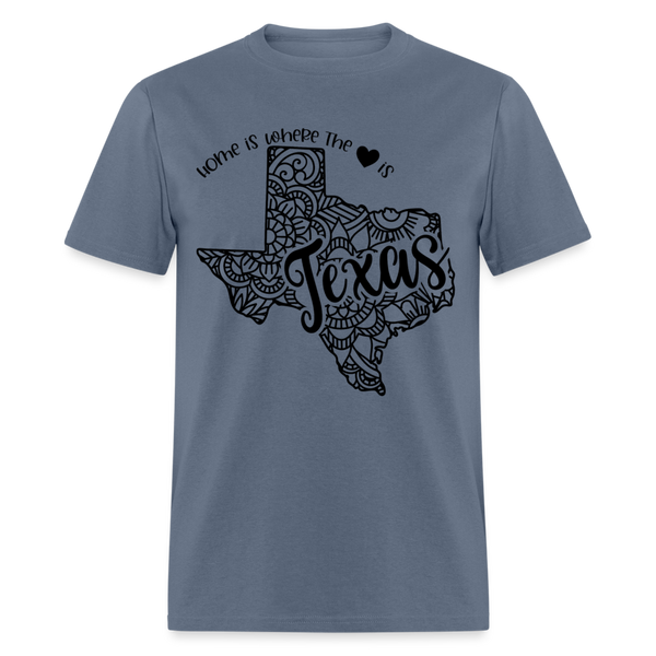 1237 1/4S Home Is Texas TSHIRT - denim