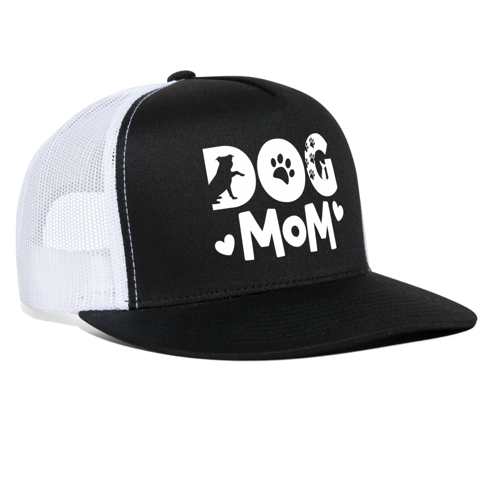 6797 Dog Mom #2 TRUCKER CAP - black/white