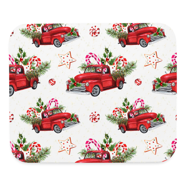 9001 Red Truck Sweets #2 MOUSE PAD - white