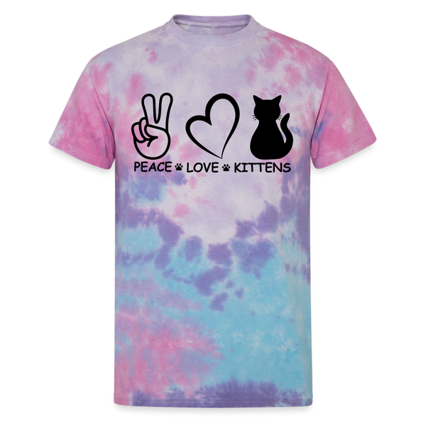 65016 Peace Love Kittens 🐾 FurBaby TD TSHIRT - cotton candy