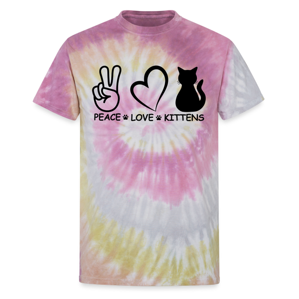 65016 Peace Love Kittens 🐾 FurBaby TD TSHIRT - Desert Rose