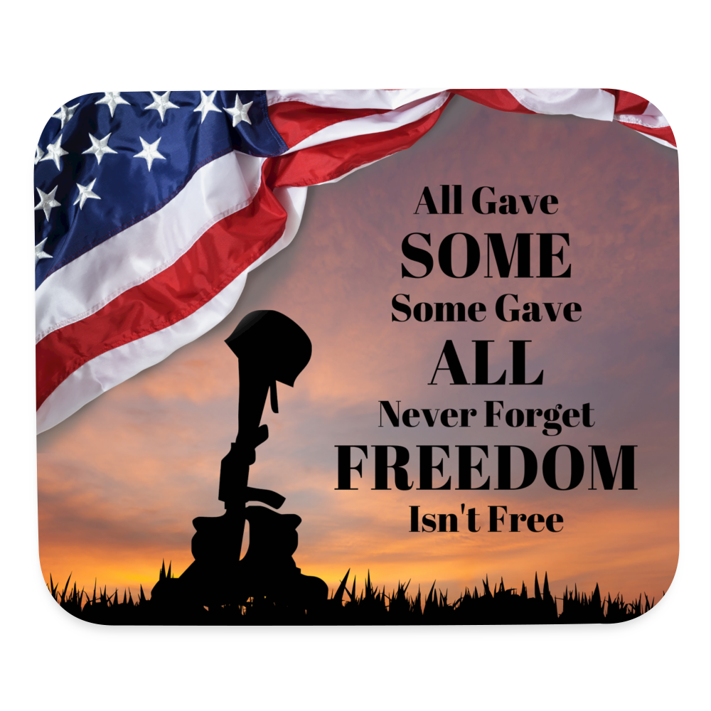 9017 Freedom Isn't Free MOUSE PAD - white