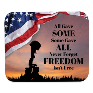 9017 Freedom Isn't Free MOUSE PAD - white