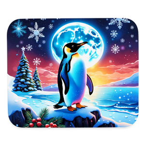 9031 Winter Penguin MOUSE PAD - white