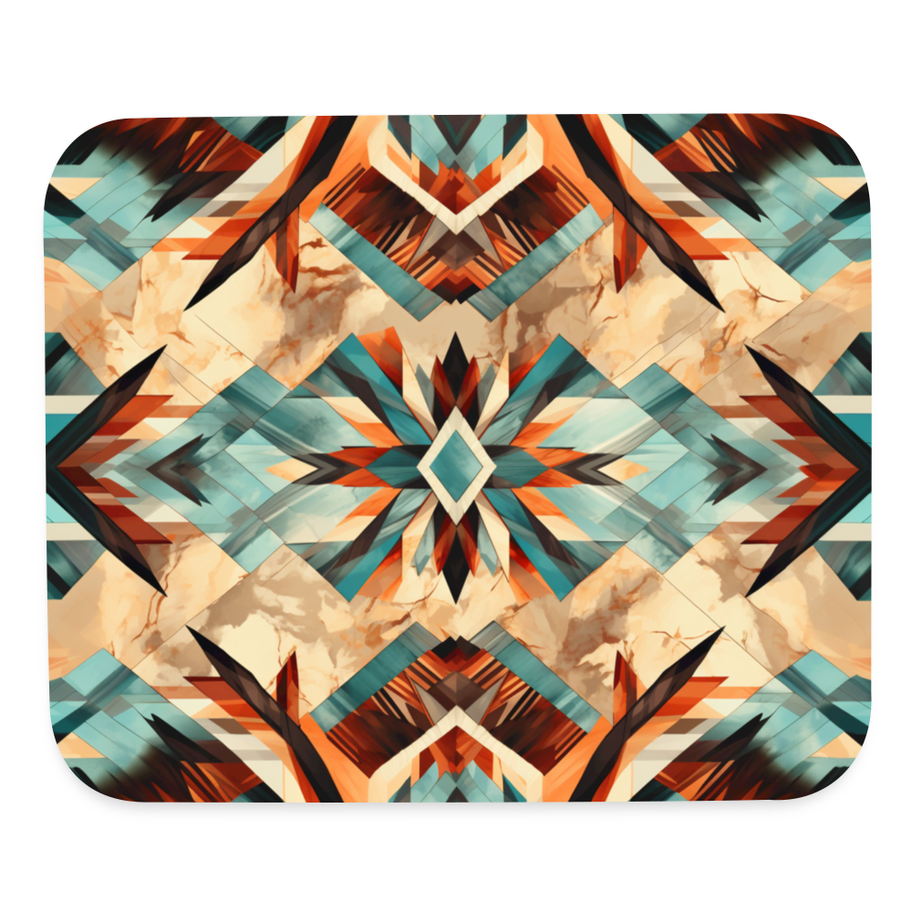 9034 Aztec Design MOUSE PAD - white