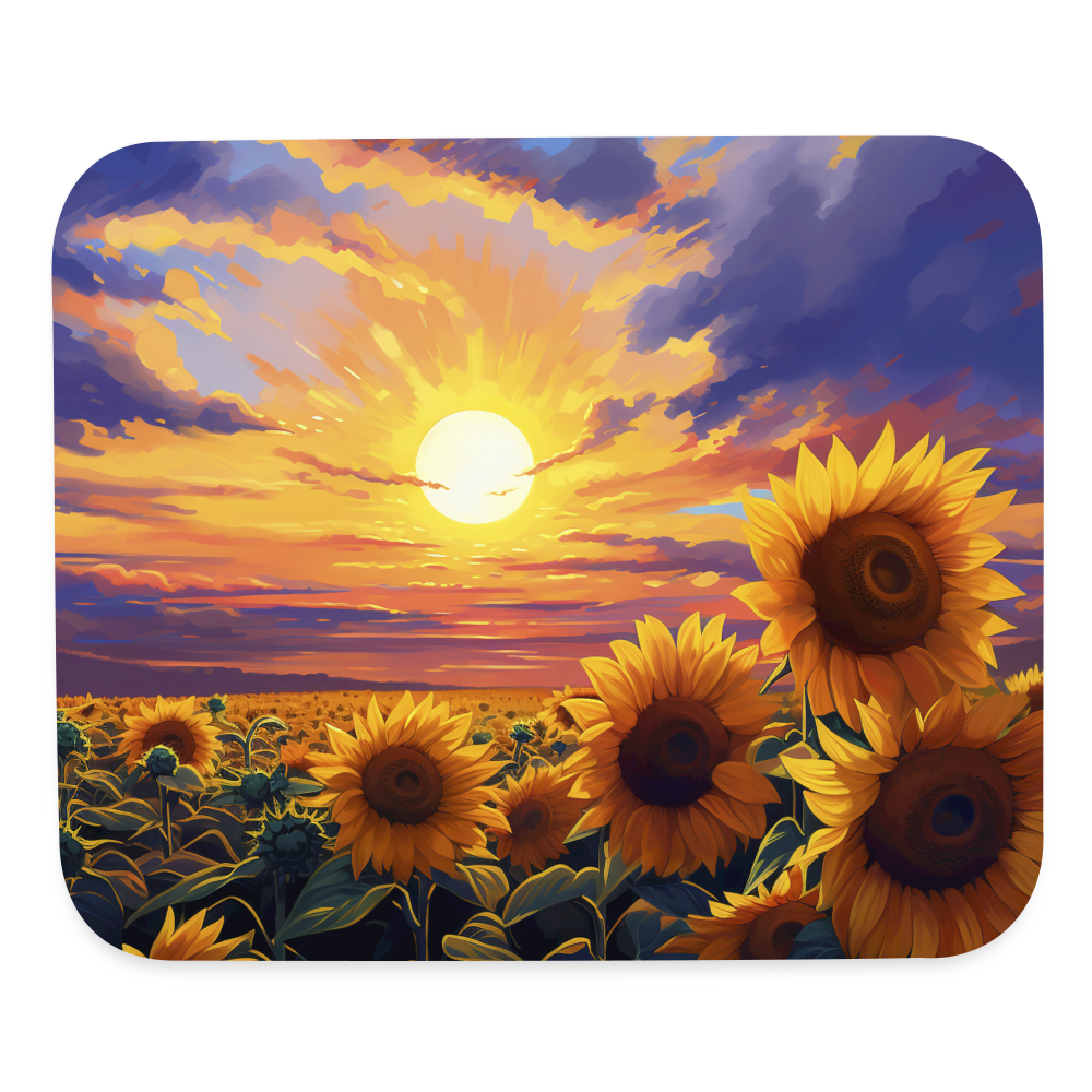 9035 Sunflower Sunrise MOUSE PAD - white