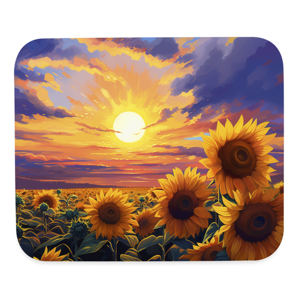 9035 Sunflower Sunrise MOUSE PAD - white