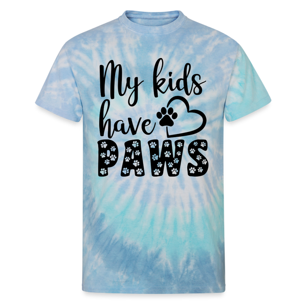 65013 My Kids Have Paws 🐾 FurBaby TD TSHIRT - blue lagoon