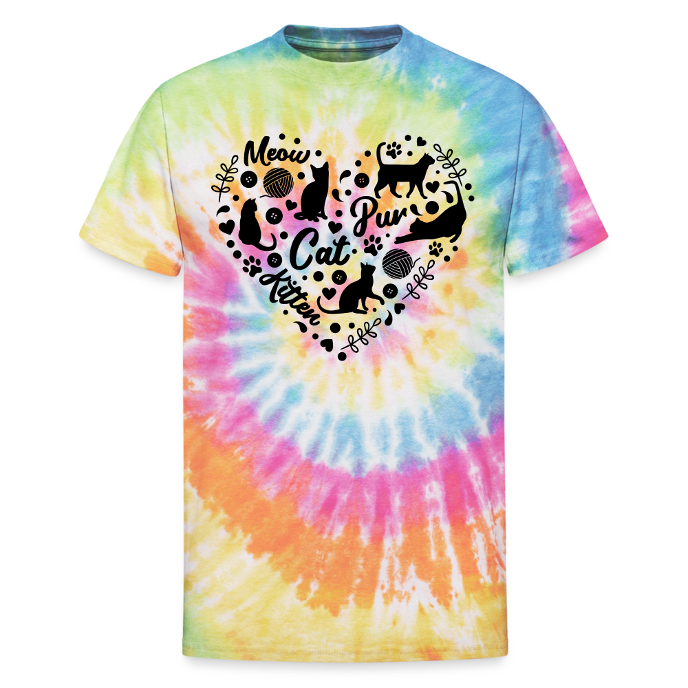 65014 Icon Heart Cats 🐾 FurBaby TD TSHIRT - rainbow