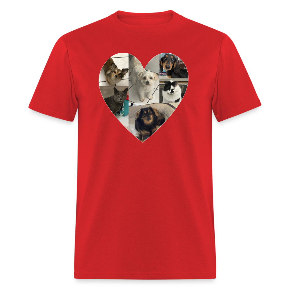 5037 1/4S Myra Custom Heart TSHIRT 2 - red