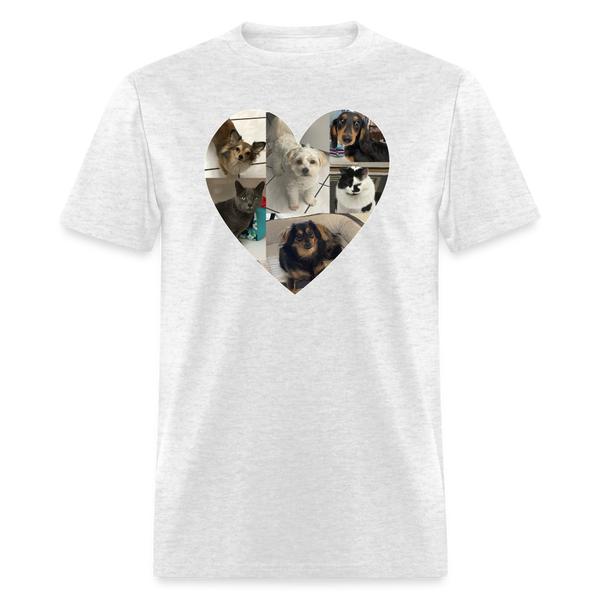 5037 1/4S Myra Custom Heart TSHIRT 2 - light heather gray