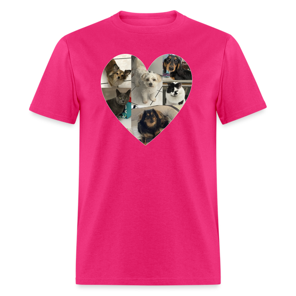 5037 1/4S Myra Custom Heart TSHIRT 2 - fuchsia