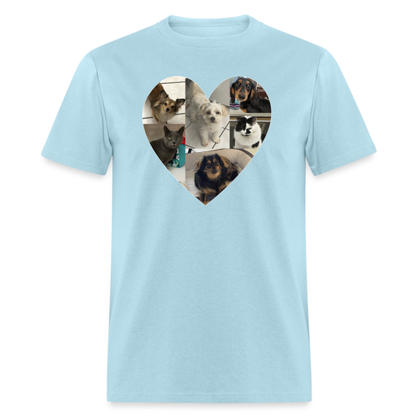 5037 1/4S Myra Custom Heart TSHIRT 2 - powder blue